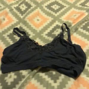 Blue bralette soft and lace